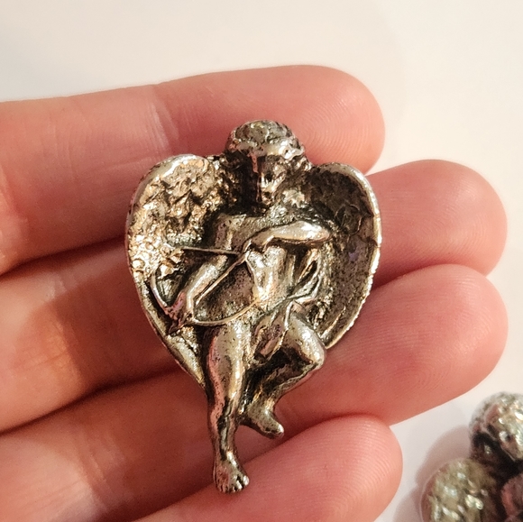 Judith Woracek Mullen Angel Cherub Designer Earrings - Picture 3 of 5